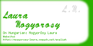 laura mogyorosy business card