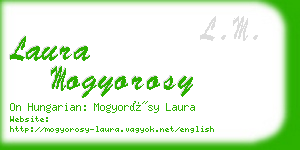 laura mogyorosy business card